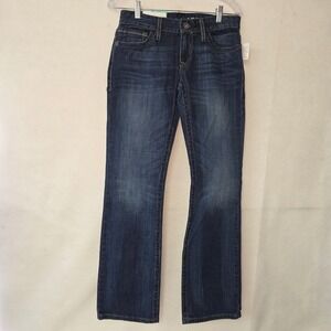 Cruel Denim Abby Bootcut Jean Mid Rise Slim Fit Dark Wash Size 26R New 32 Length